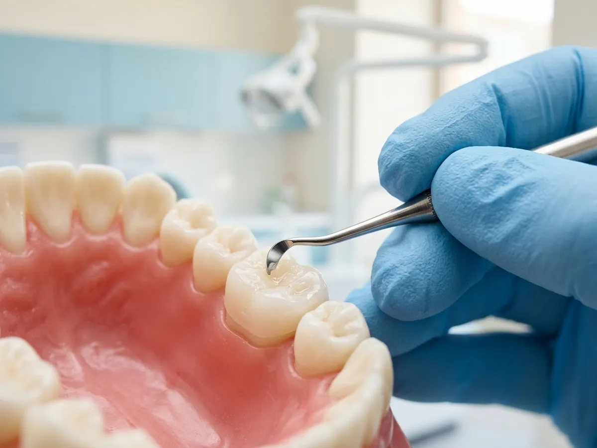 Ricostruzione di un dente su modello Ricostruzione di un dente su modello