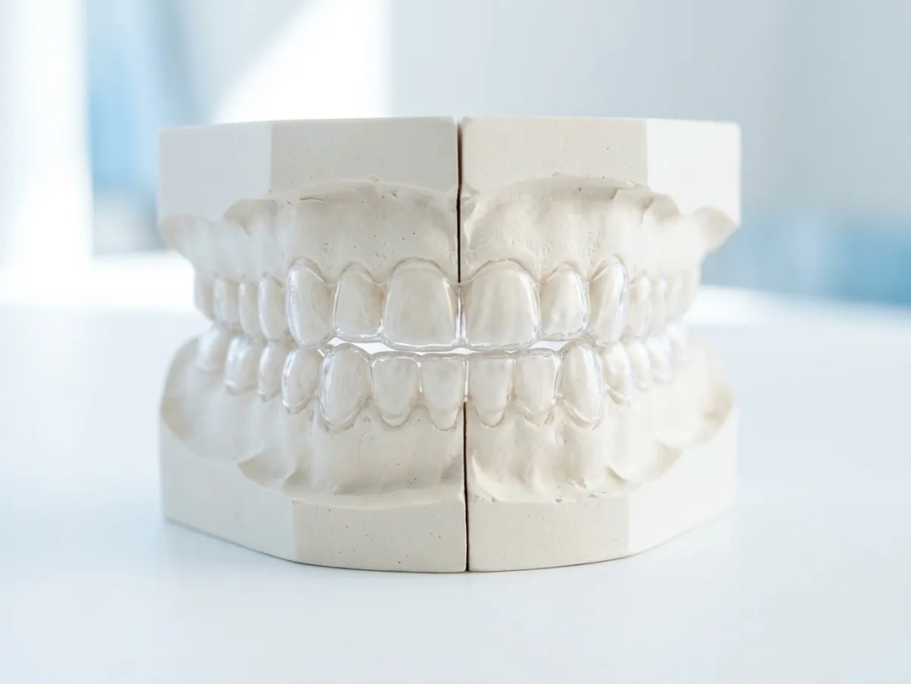 Mascherine su modello dentale